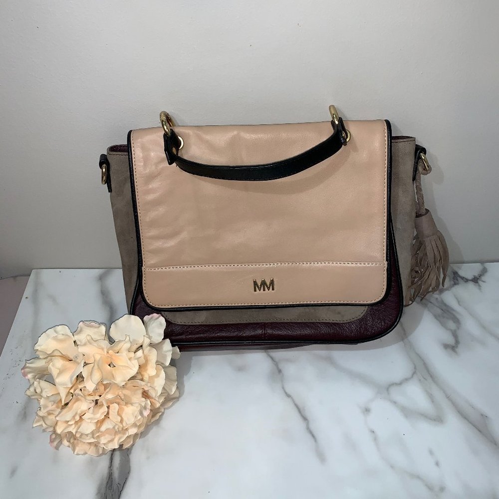 Mercer and Madison Leather and Suede Boho purse ba